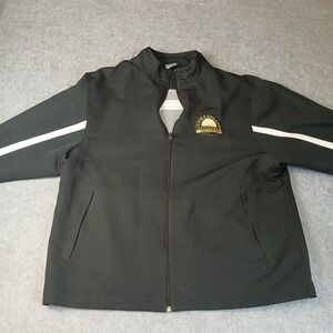 Russell Athletic‎ Track Jacket Mens Large Black Collegiate Officials Association